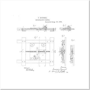 Photographic Camera Vintage Patent Hand Drawing Posters and Art